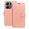 Oem MEZZO Book dėklas skirtas Xiaomi Redmi Note 14 PRO 4G dreamcatcher rožinio aukso spalvos