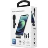 Oem Wireless lavalier microphone Lightning double with long hair (2 in set) K1 juodas