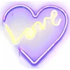 Oem NEON NA ŚCIANĘ LED na USB - Love 2 modelis