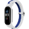 Telcon Mėlyna BRAIDED BAND SMART BAND M3/M4/M5/M6 Baltas-Mėlynas
