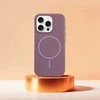 OEM dėklas, skirtas „iPhone 16 PLUS Premium Glossy Mag Cover“, suderinamas su „MagSafe“ ir violetiniu kameros valdymo mygtuku.