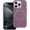 OEM dėklas, skirtas „iPhone 16 PLUS Premium Glossy Mag Cover“, suderinamas su „MagSafe“ ir violetiniu kameros valdymo mygtuku.