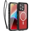 Oem iPhone 15 PRO MAX dėklas, Shellbox DOT, atsparus vandeniui, suderinamas su MagSafe, juodas
