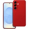 Oem Silikoninis MAG COVER dėklas suderinamas su MagSafe skirtas Samsung Galaxy S25 Edge red