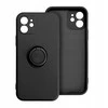 Oem SILICONE RING dėklas skirtas Xiaomi Redmi Note 14 Pro Plus 5G juodos spalvos