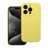 OEM dėklas iPhone 16 silikoniniam 2 mm dėklui (apsaugai nuo kameros), geltonas