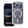 Dėklas Oem Case for iPhone 17 PRO Clear Mag Cover (STR / CAMERA PROTECTION) compatible with MagSafe transparent glitter