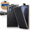 Oem Vertikalus dėklas su dangteliu, skirtas Xiaomi Redmi NOTE 12 PRO 5G, „Slim Flexi Fresh“, juodos spalvos.