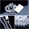 Dėklas OEM CRYSTAL DIAMOND telefono virvelė, telefono pakabukas / laido ilgis 74 cm (37 cm kilpoje) / ant kaklo - baltas