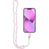 Dėklas Oem CRYSTAL DIAMOND telefono virvelė, telefono pakabukas / laido ilgis 74cm (37cm kilpoje) / ant kaklo - šviesiai rožinė