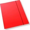 Office Products Aplankas A4 su gumine juostele, raudonas lakas, 350 g/m² (10 vnt.)