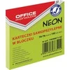 Office Products Lip.lapeliai 76x76/100 OFFp, neon žali