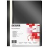 Office Products Plastikinis segtuvėlis, A4, skaidriu viršeliu, su įsegėle, juodos spalvos