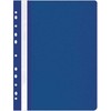 Office Products Plastikinis segtuvėlis, A4, su universalia perforacija, mėlynos spalvos