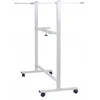 OfficeProducts Mobilioji lenta sausa. -magn. dvipusė lakuota aliuminio rėmas 120x60cm balta