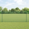 Suvirintas vielos tvora su stulpeliais 10 x 1,4 m Žalia
