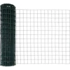 Eurų tvora su betono baze 25 x 1,2 m PVC dengtas plienas Žalia