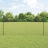 Euro tvoros su stulpu 25 x 1,2 m PVC dengtas plienas Pilka