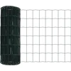 Eurų tvora su betono baze 10 x 0,4 m PVC dengtas plienas Žalia