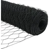 Hexagonal Fence with Post 10 x 1,2 m PVC dengtas plienas Pilka