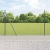 Šešiakampė tvora su betono pagrindu 10 x 1,5 m Pilka Tinklelis