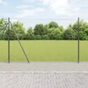 Šešiakampė tvora su betono pagrindu 25 x 1,6 m Pilka Tinklelis