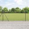 Šešiakampė tvora su betono pagrindu 25 x 0,8 m Pilka Tinklelis