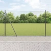 Šešiakampė tvora su betono pagrindu 50 x 1,6 m Pilka Tinklelis