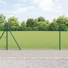 Šešiakampė tvora su betono pagrindu 100 x 0,8 m Žalia Tinklelis