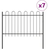Sodo tvora 7 pcs Pilka 11,9 x 0,8 m Miltelinis plienas