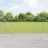 Suvirinta vielos tvora su betono baze 100 x 1 m Sidabrinė