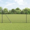 Suvirintas vielinis tvoras su smailiais galais 50 x 1,5 m Pilka
