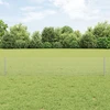 Suvirintas vielos tvora su stulpeliais 100 x 0,4 m Sidabrinė