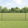 Suvirintas vielos tvora su stulpeliais 50 x 1,2 m Pilka