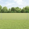 Suvirintas vielos tvora su stulpeliais 100 x 0,6 m Sidabrinė