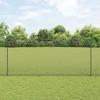 Suvirintas vielos tvora su stulpeliais 50 x 1,4 m Pilka
