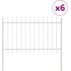 Sodo tvora 6 pcs Balta 10,2 x 1,2 m Miltelinis plienas
