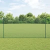 Suvirintas vielos tvora su stulpeliais 50 x 1,5 m Žalia