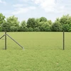 Hexagonal Fence with Post 50 x 0,6 m PVC dengtas plienas Pilka