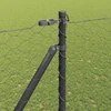 Hexagonal Fence with Post 50 x 1,6 m PVC dengtas plienas Pilka