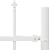 Sodo tvora 6 pcs Balta 10,2 x 0,6 m Miltelinis plienas