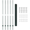 Tvora su stulpais Žalia 1,6 x 10 m Plienas ir PVC