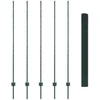 Tvora su stulpais Žalia 1,6 x 10 m Plienas ir PVC