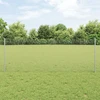 Suvirintas vielos tvora su stulpeliais 100 x 0,8 m Sidabrinė
