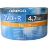 Omega DVD + R 4.7 GB 16x 50 vienetų (40934)