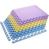 Sudedamas kilimėlis treniruotėms One Fitness MP10 geltonas-mėlynas-purpurinis, 60x60x1.0cm (9 dalių)