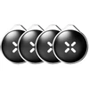 OnGuard Dviračio užrakto raktas Juodas X xKey, rinkinys 4 vnt. (BX-AC-BLKX-XKEY4)