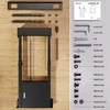 Laikiklis Onkron ONKRON FPRO2L-30 2,54 m (100") Juodas