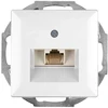 Opalas Universalus kompiuterio/telefono lizdas RJ45 baltas