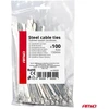 Nerūdijančio plieno metaliniai kabelių raiščiai 4,6x150 mm 100 vnt. amio-04320